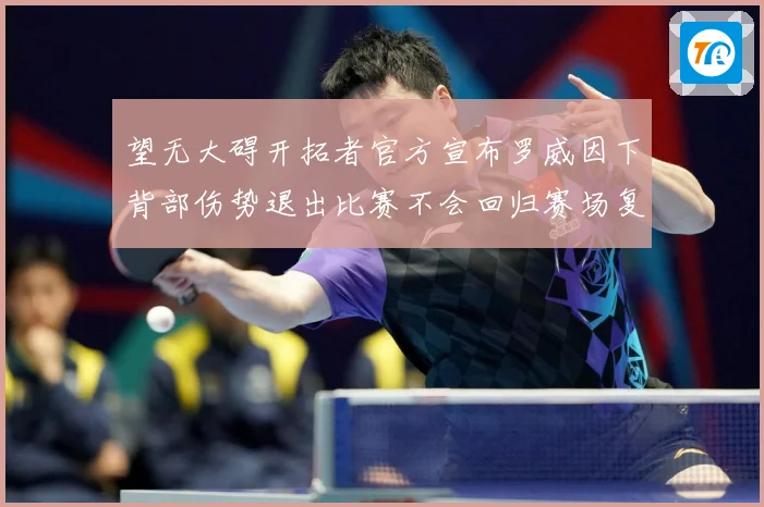 望无大碍开拓者官方宣布罗威因下背部伤势退出比赛不会回归赛场复盘：最新赛事动态与深度分析